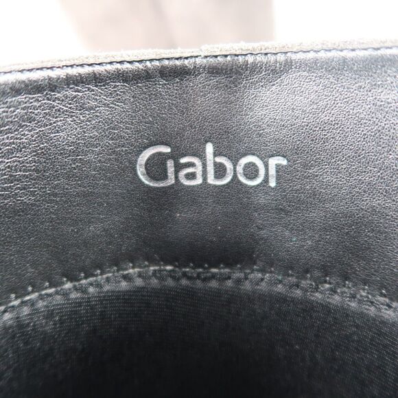 Gabor Shoes Womens 10 Wedge Boots Suede Knee High Zip Fashion Rinkata Patchwork - Picture 13 of 16